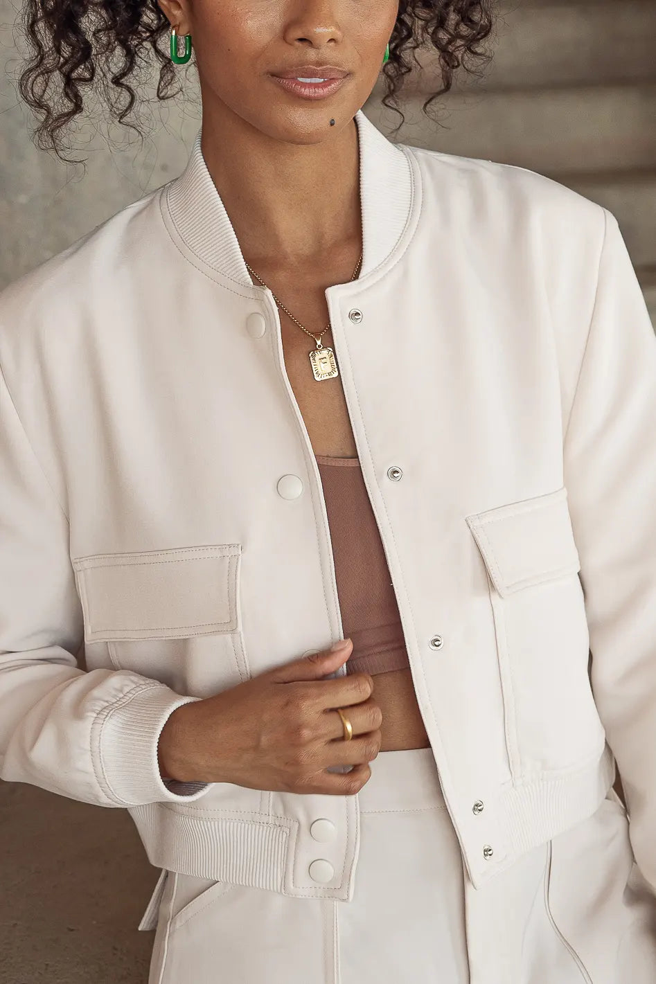 Jocelyn Jacket in Cream FINAL SALE