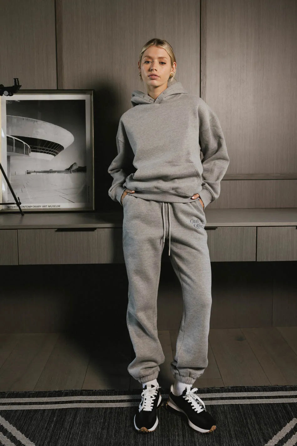 Out of Office Sweatpants in Heather Grey FINAL SALE