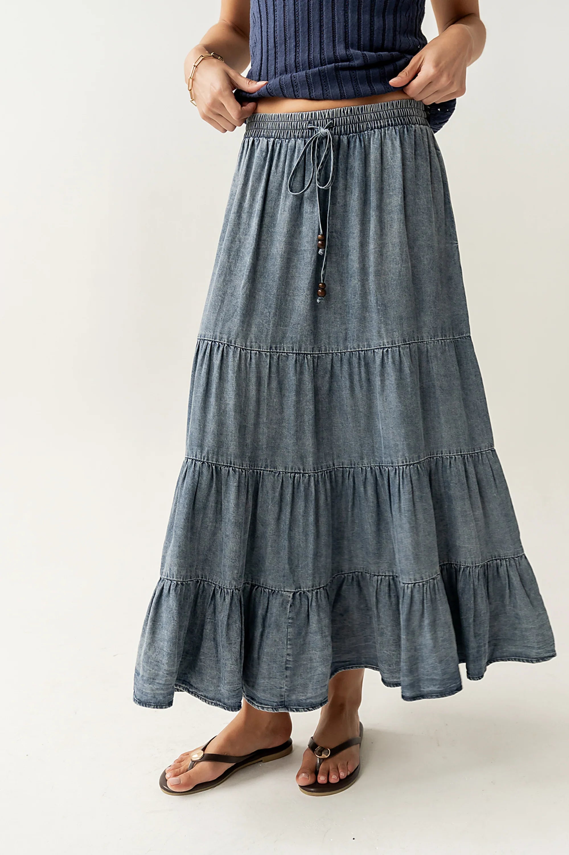 Manoella Tiered Maxi Skirt