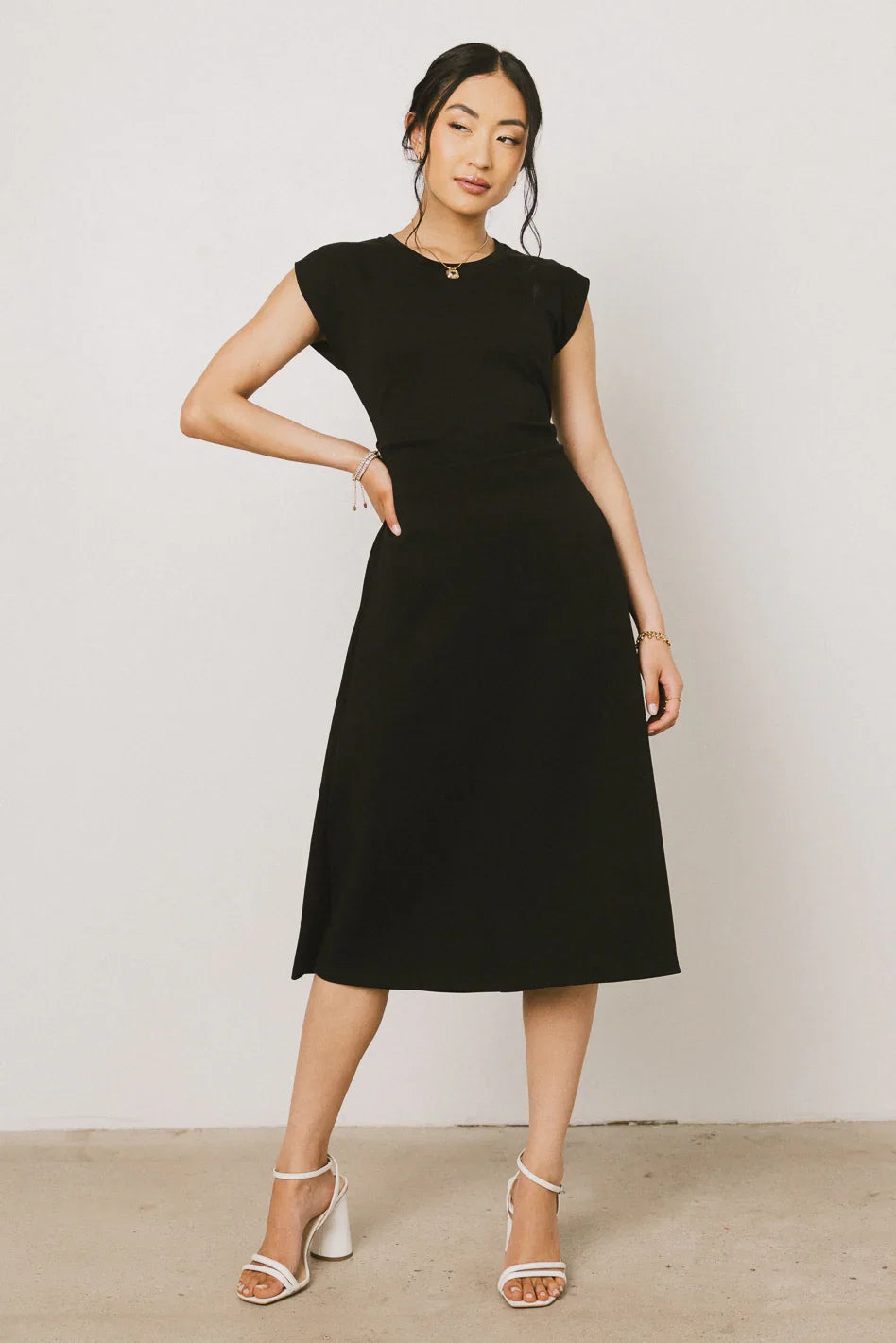 Kyra Midi Dress in Black FINAL SALE