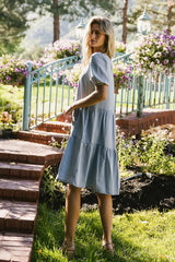 Vinnny Chambray Midi Dress FINAL SALE