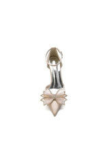 Pointed Toe Bow Stiletto Ankle Strap High Heels
