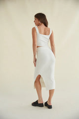Jacqueline High Rise Knit Midi Skirt