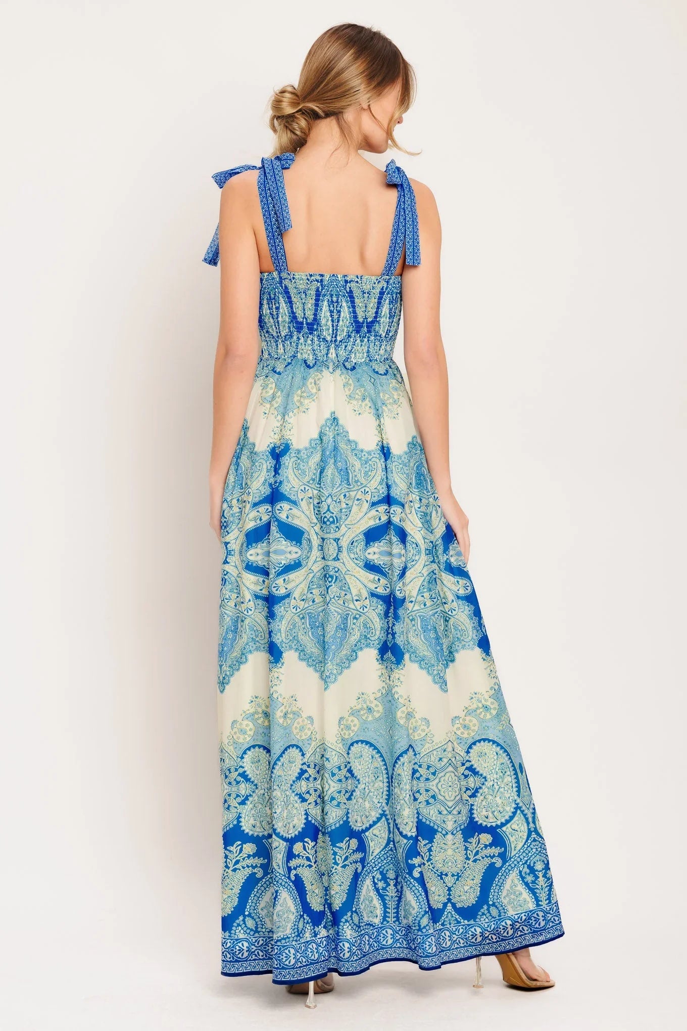 OCEAN TAPESTRY MAXI DRESS