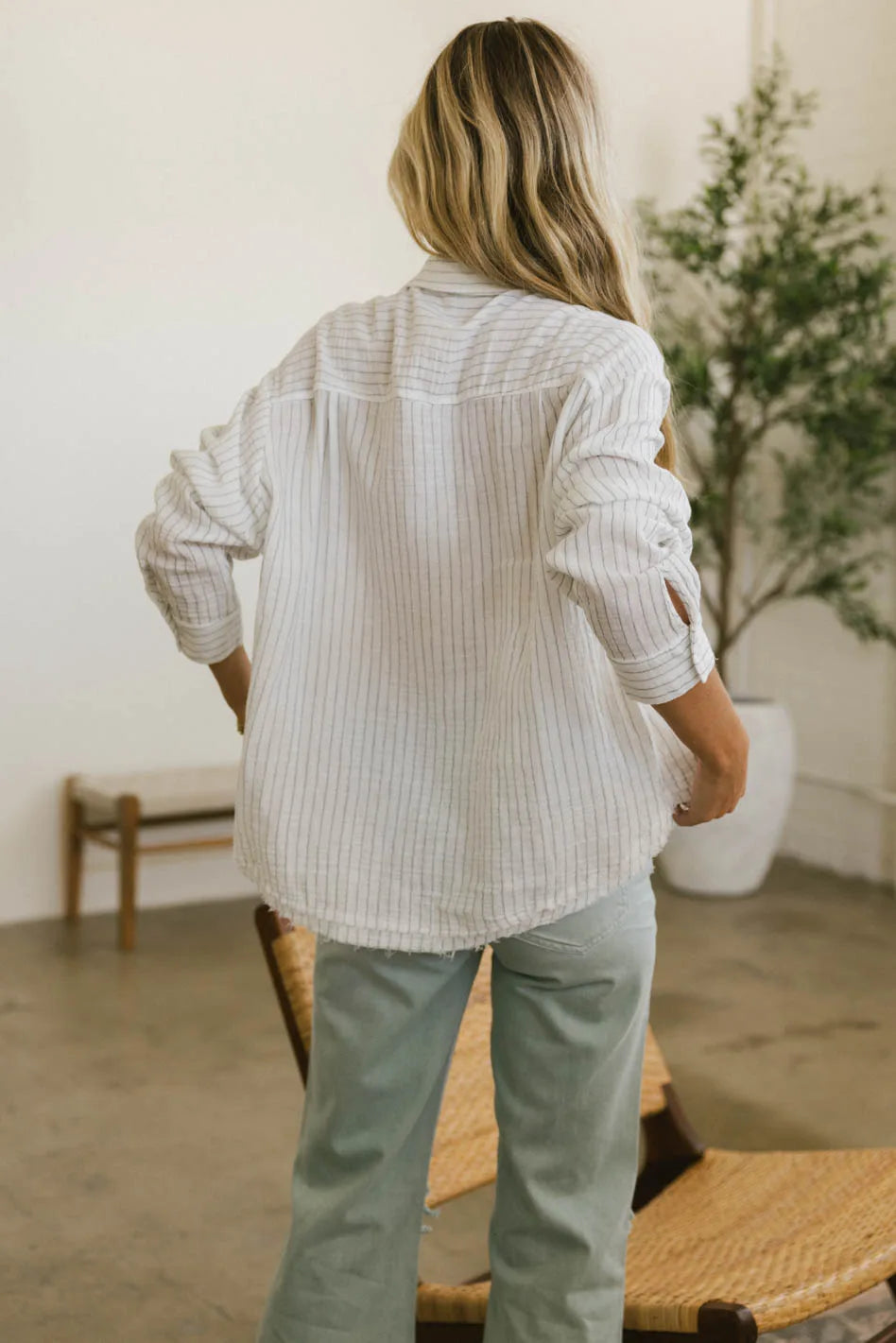 Bret Striped Button Up FINAL SALE