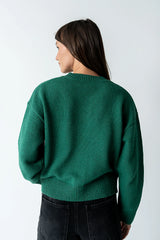 Kasen Knit Cardigan in Green