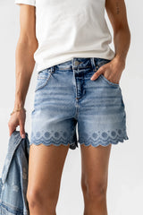 Kellie Scalloped Shorts