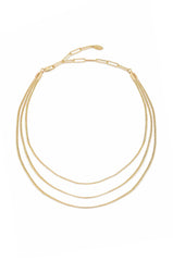 Triple Snake Chain Necklace