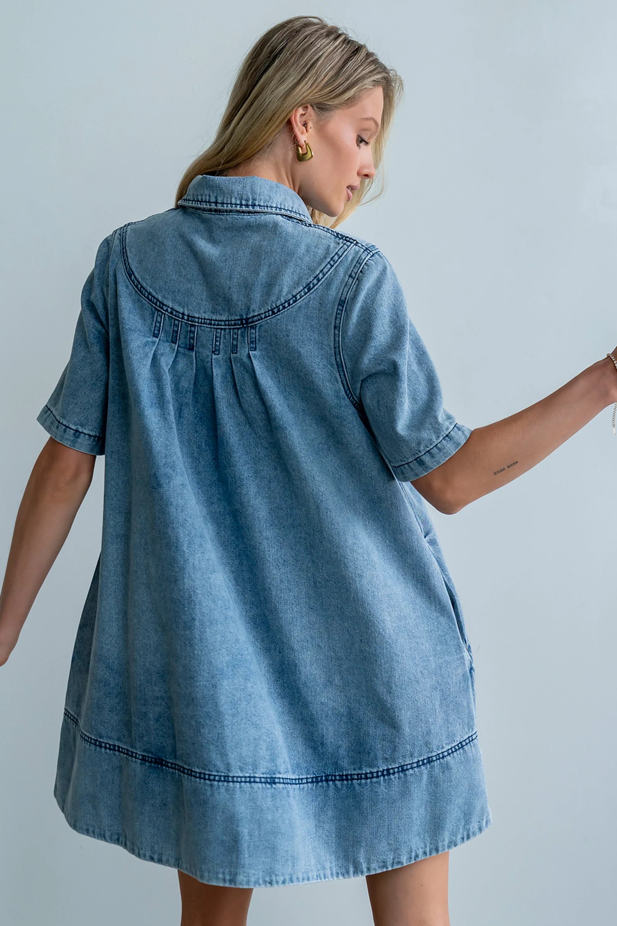 Julia Denim Midi Dress