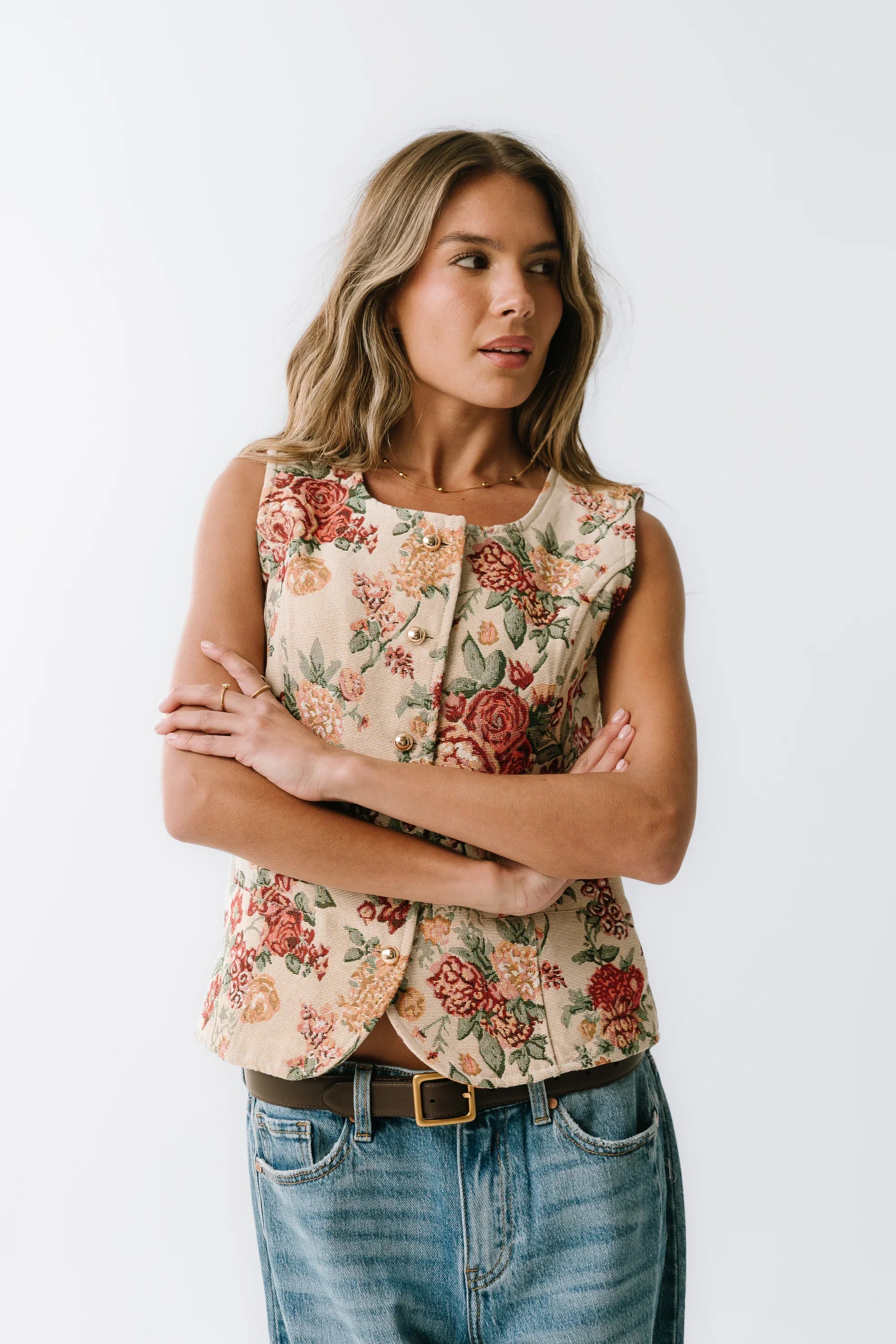 Joanna Floral Vest