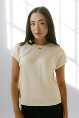 Marvin Satin Blouse in Cream