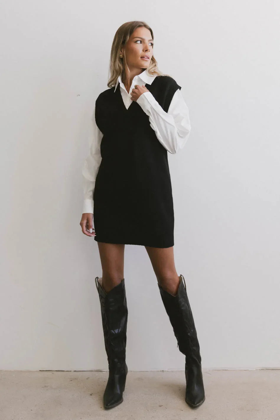 Dottie Mini Dress in Black FINAL SALE