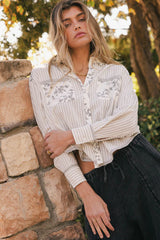 Remi Contrast Floral Top