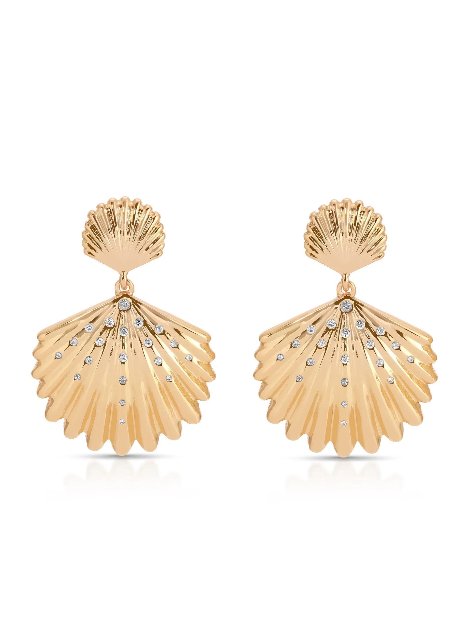 Sun drenched Shell Earrings