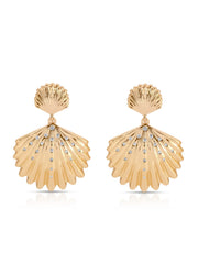 Sun drenched Shell Earrings