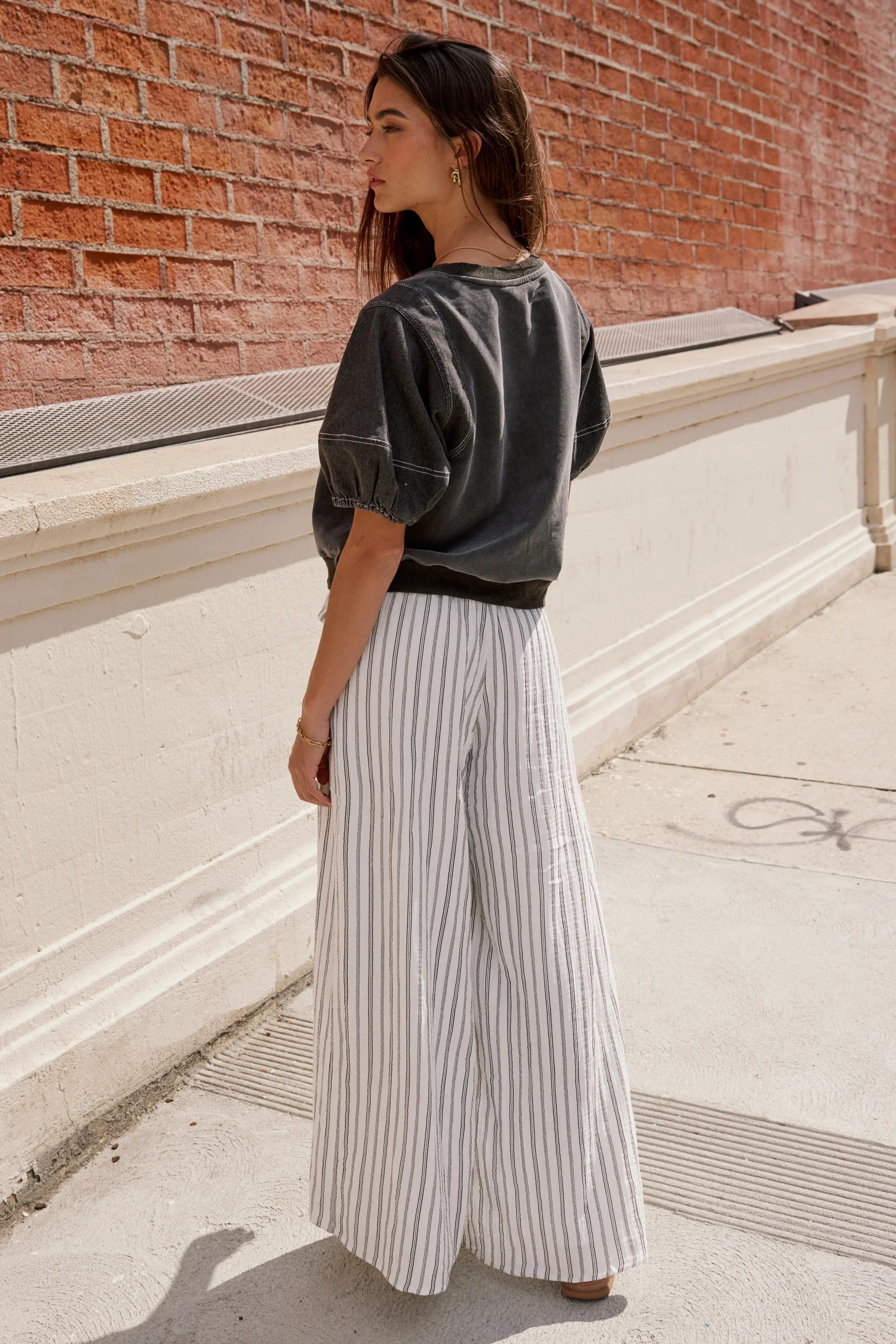 Rory Contrast Top in Black FINAL SALE