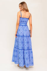 WESTON MAXI DRESS BLUE