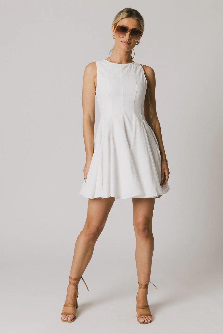 Liora Mini Dress in White FINAL SALE