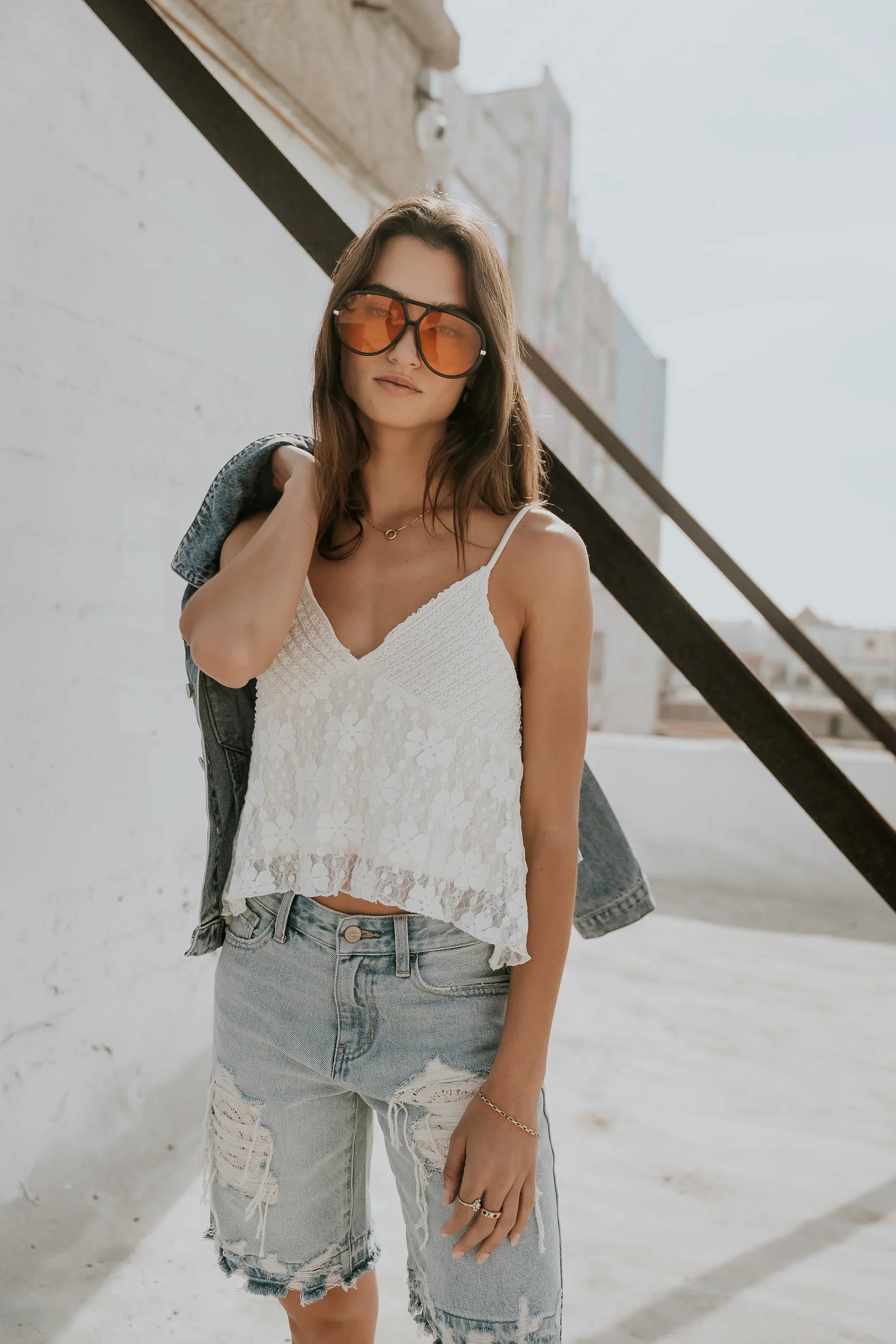 Jasmine Lace Tank Top