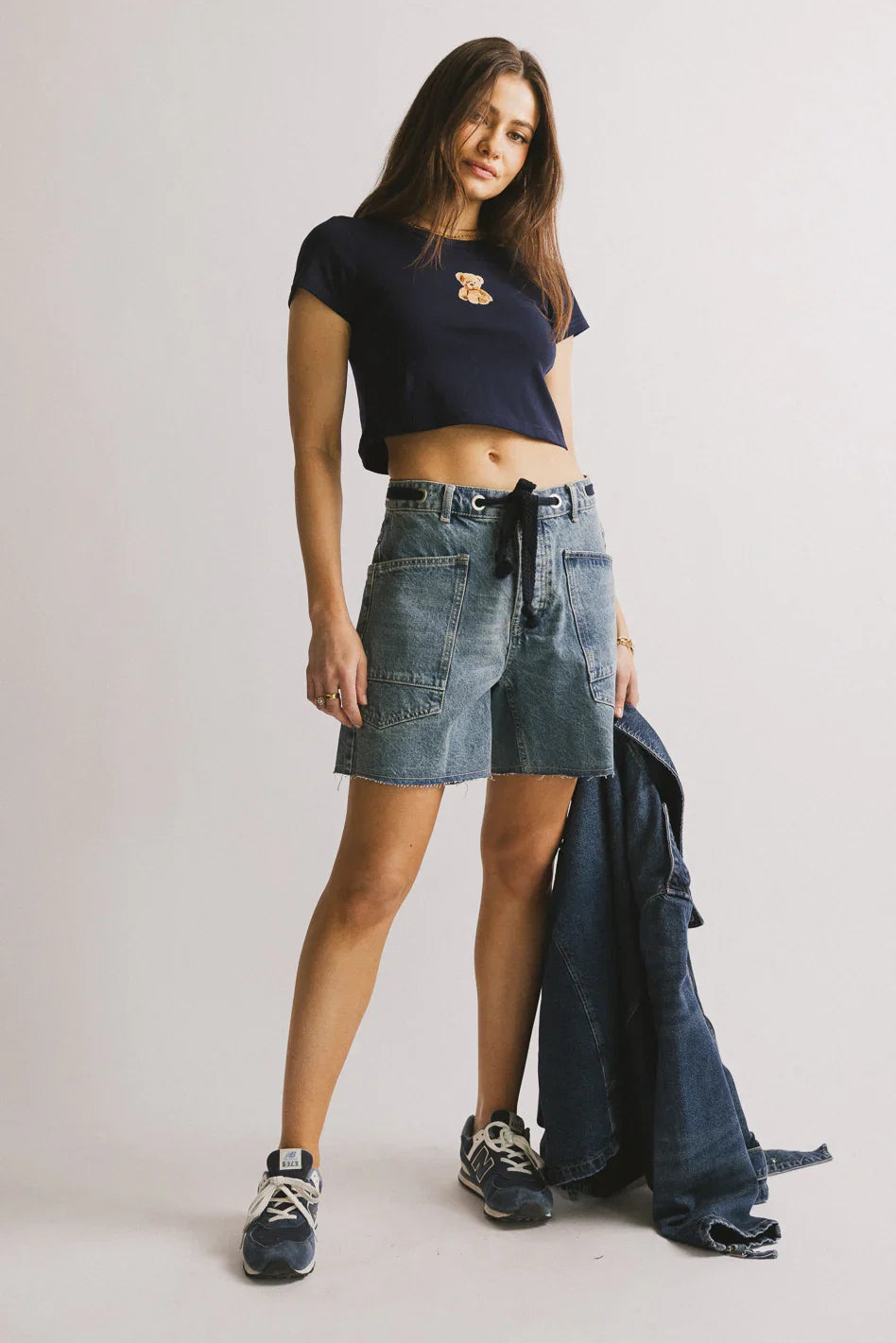 Finneas Denim Shorts in Medium Wash FINAL SALE
