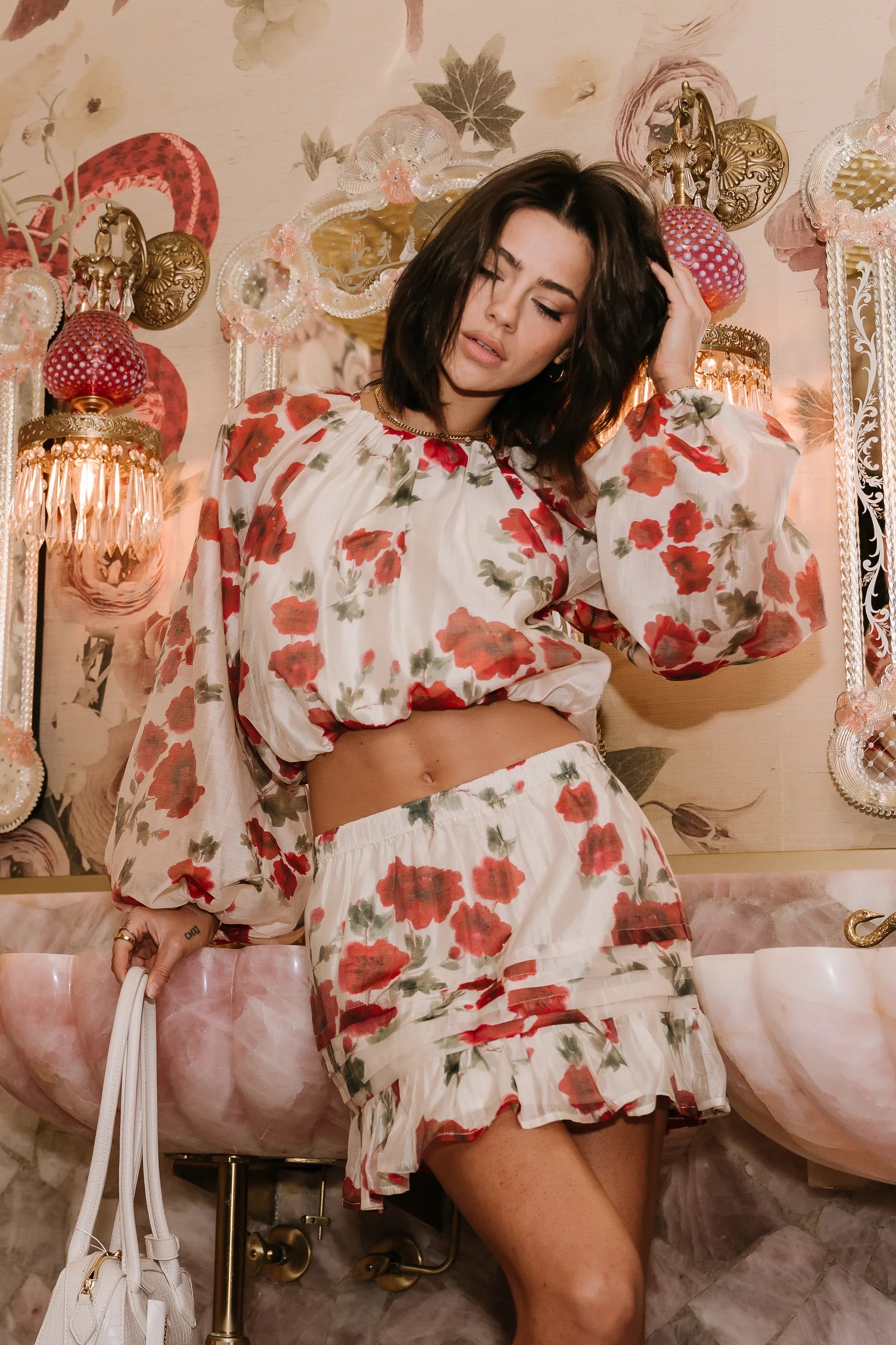 Posie Floral Mini Skirt