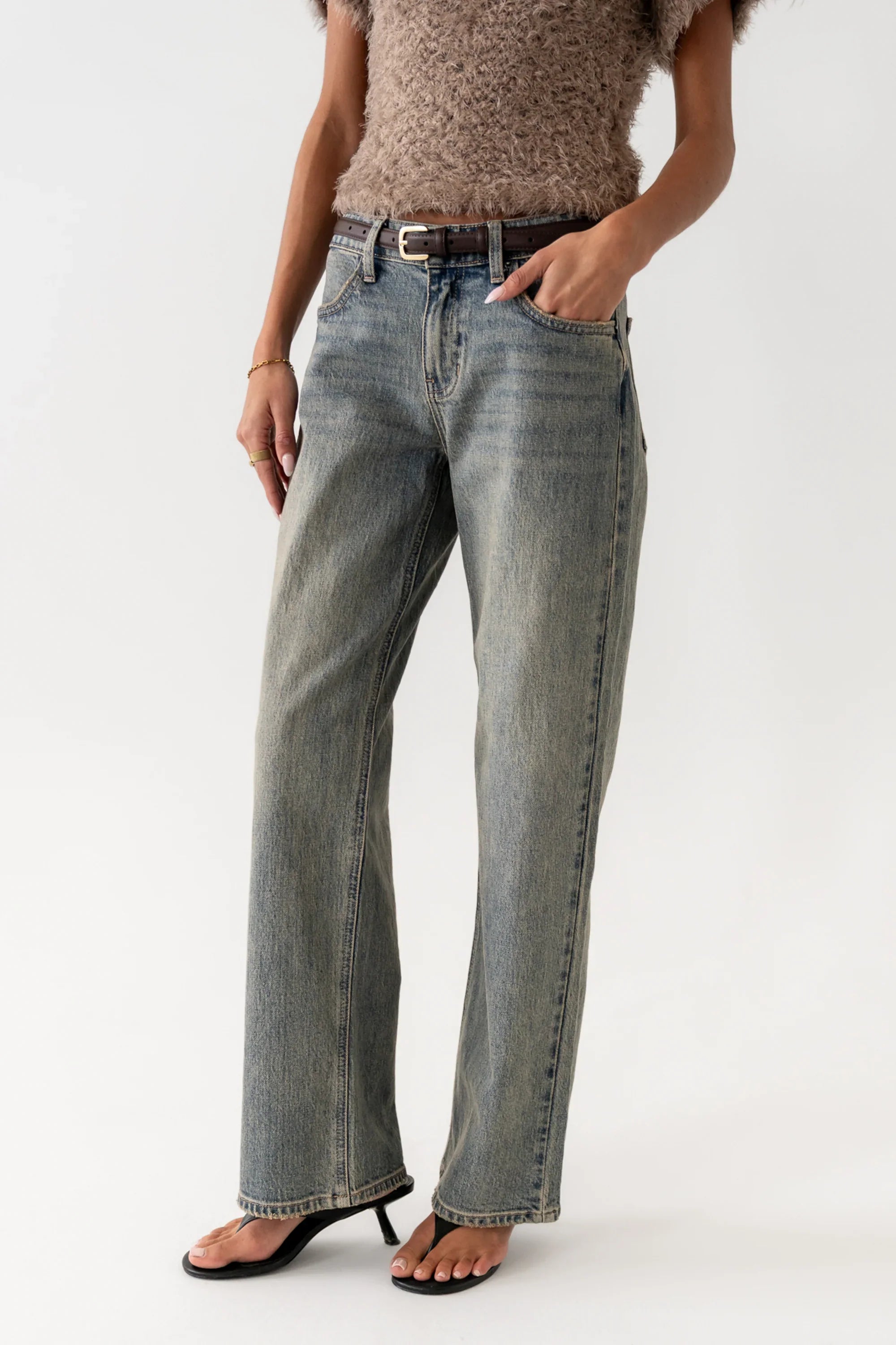 Marshall Straight Leg Vintage Jeans in Light Wash FINAL SALE