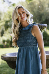 Fallon Denim Midi Dress