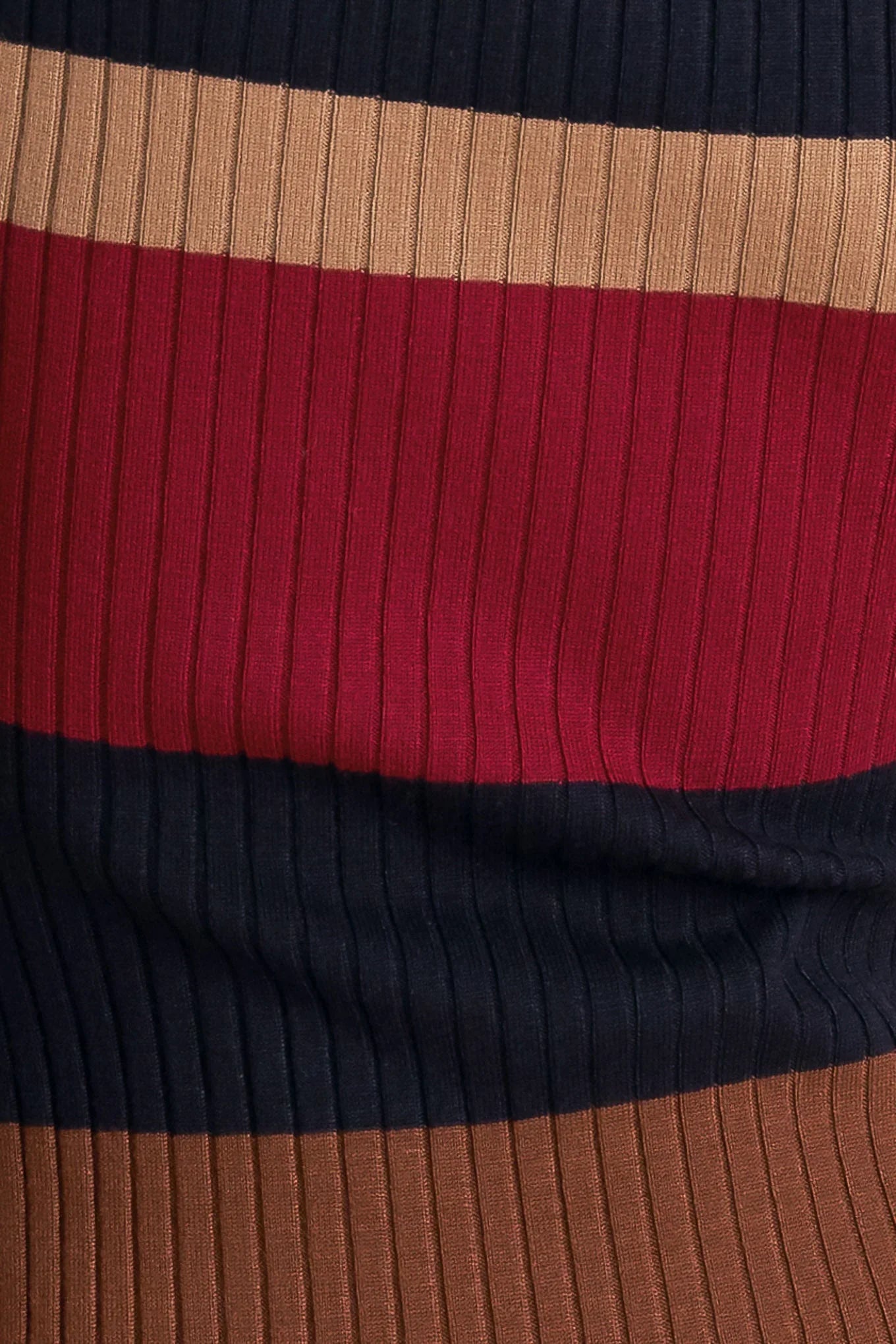 BLACK BURGUNDY COLOR BLOCKED MIDI SWEATER DRESS