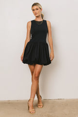 Nila Bubble Mini Dress in Navy FINAL SALE