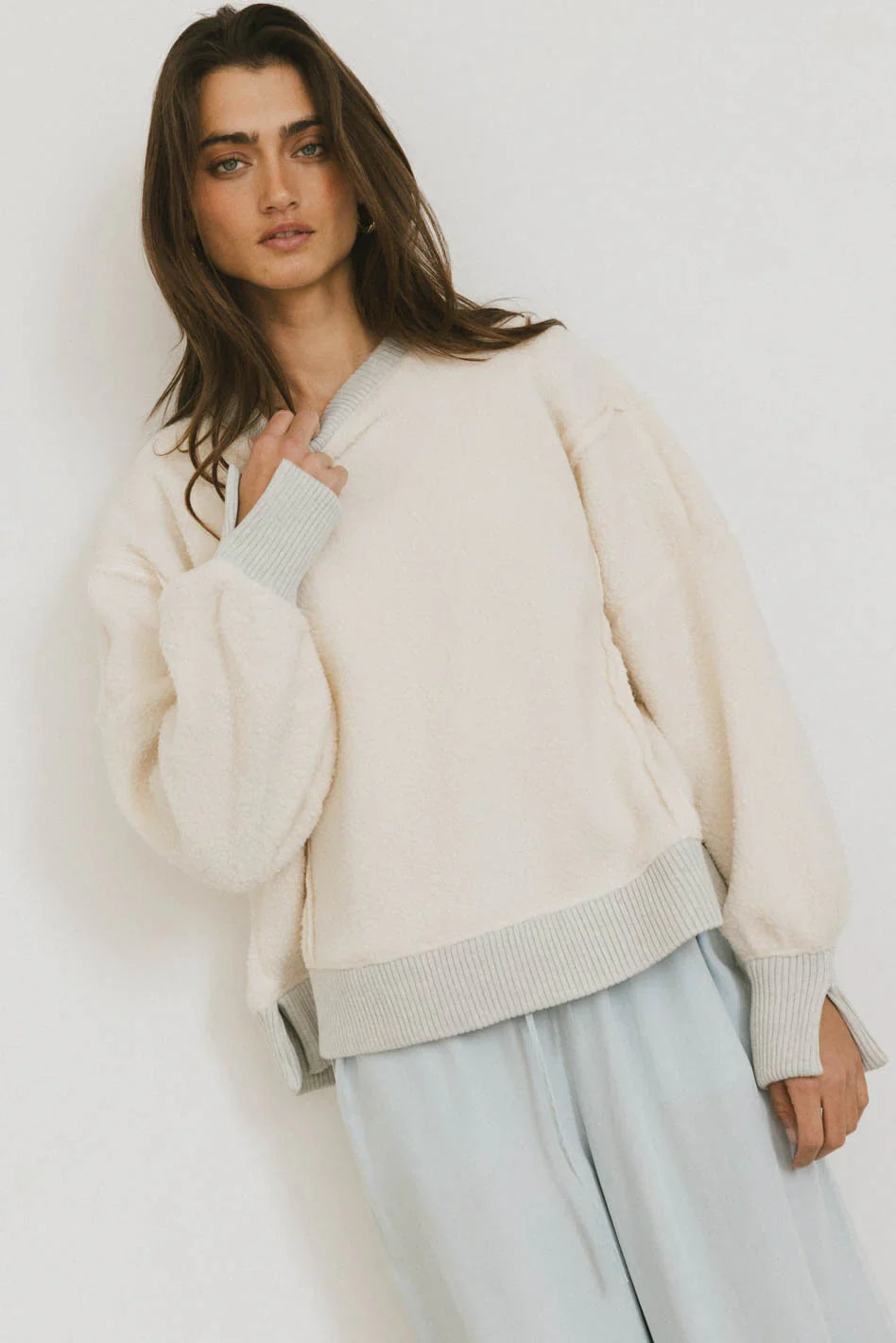 Gracyn Sherpa Crewneck FINAL SALE