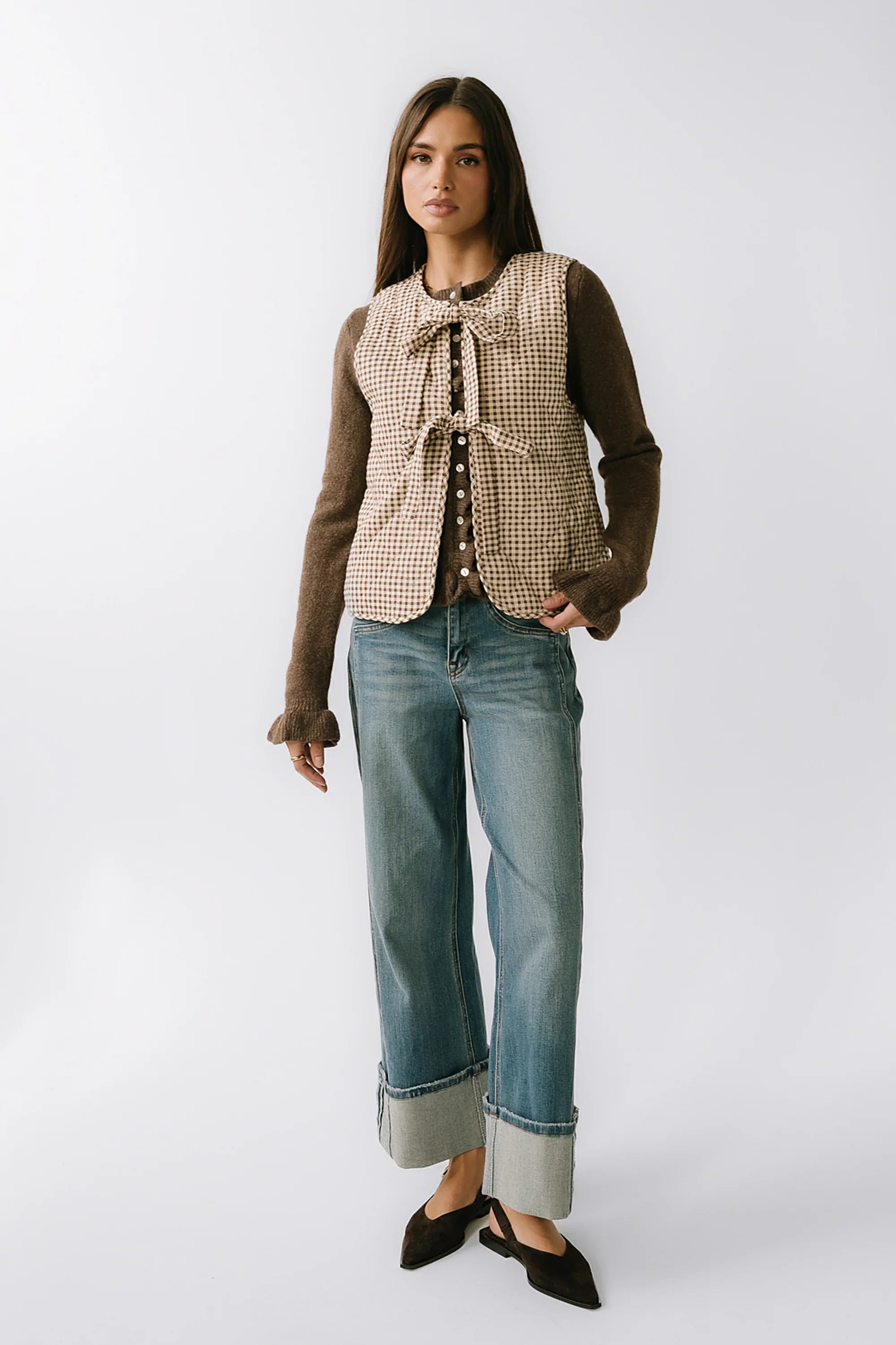 Vanessa Gingham Vest