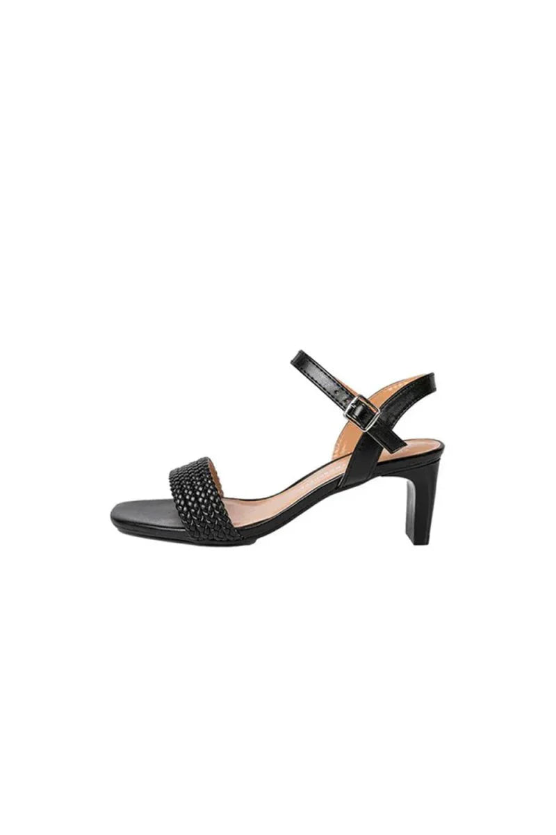 Outdoor Sandals Peep Toe Chunky Heel Fashion Shoes With Buckle Braided Strap