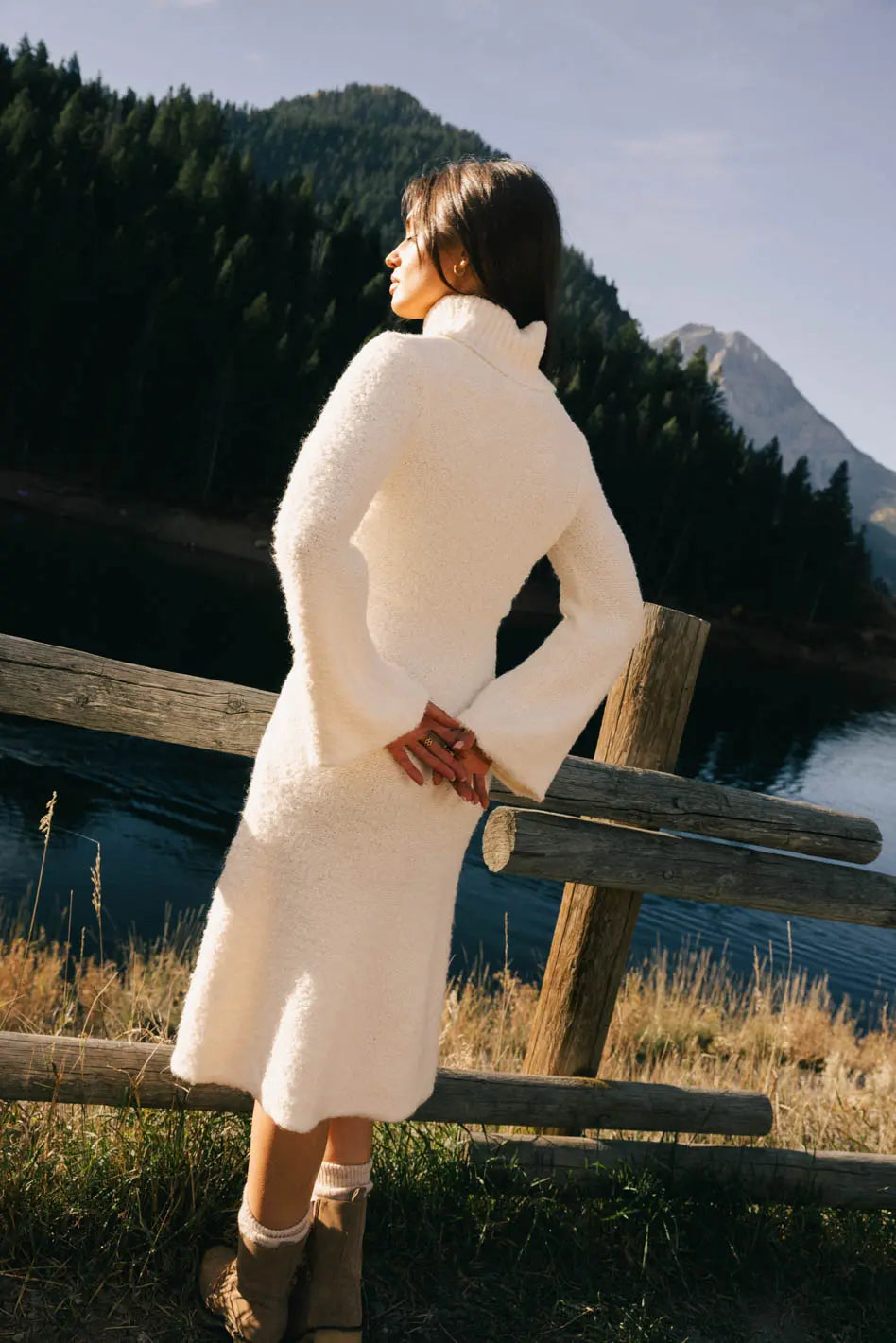 Lumen Turtleneck Midi Dress FINAL SALE