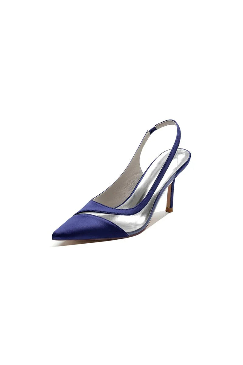 Party Pointed Toe Slingback Strap High Heels