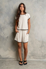 Alayna Contrast Shorts