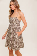 TOO SWEET LEOPARD PRINT MINI DRESS