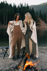 Kestrel Knit Overalls in Mocha FINAL SALE