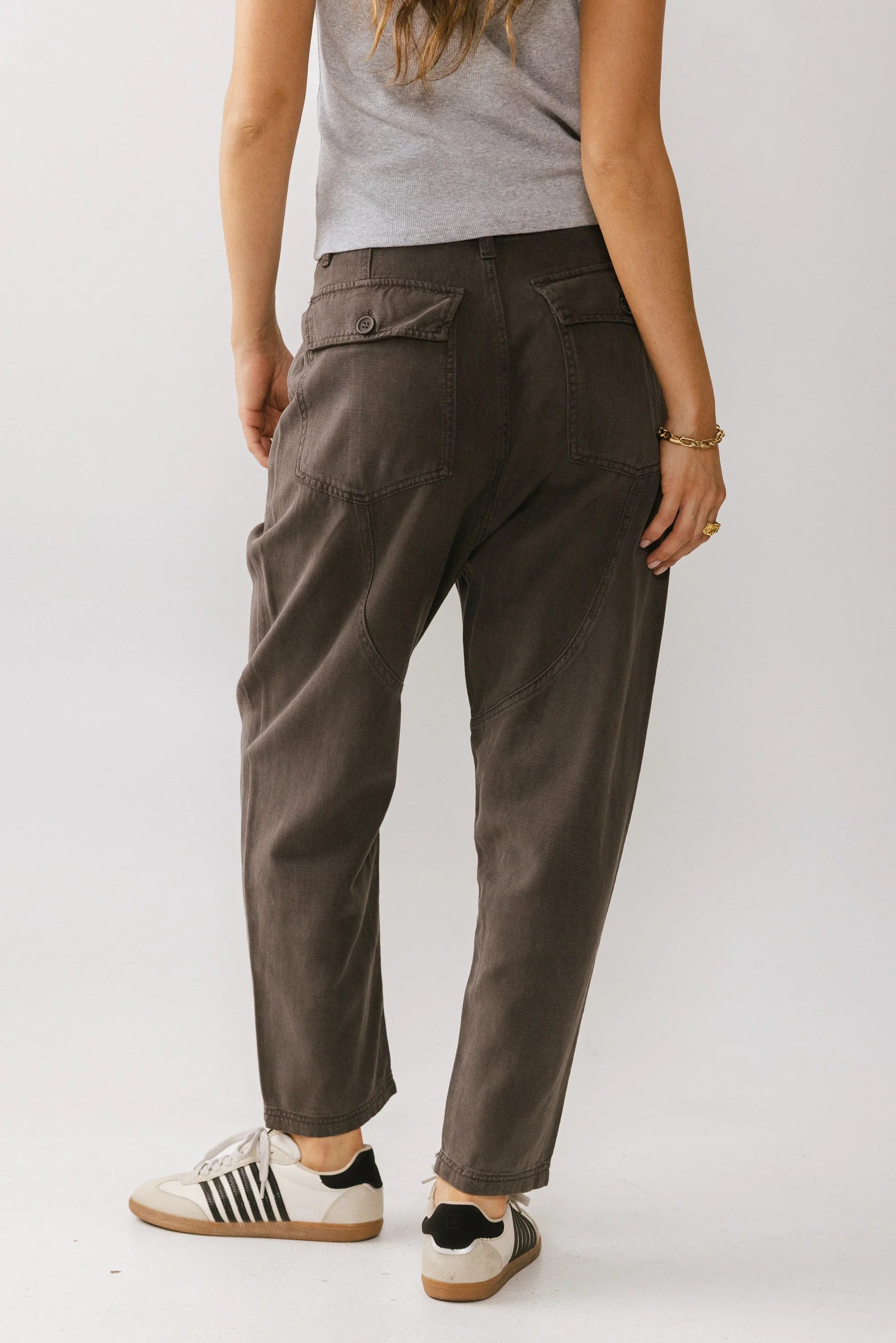 Rosie Tencel Loose Pants in Charcoal FINAL SALE