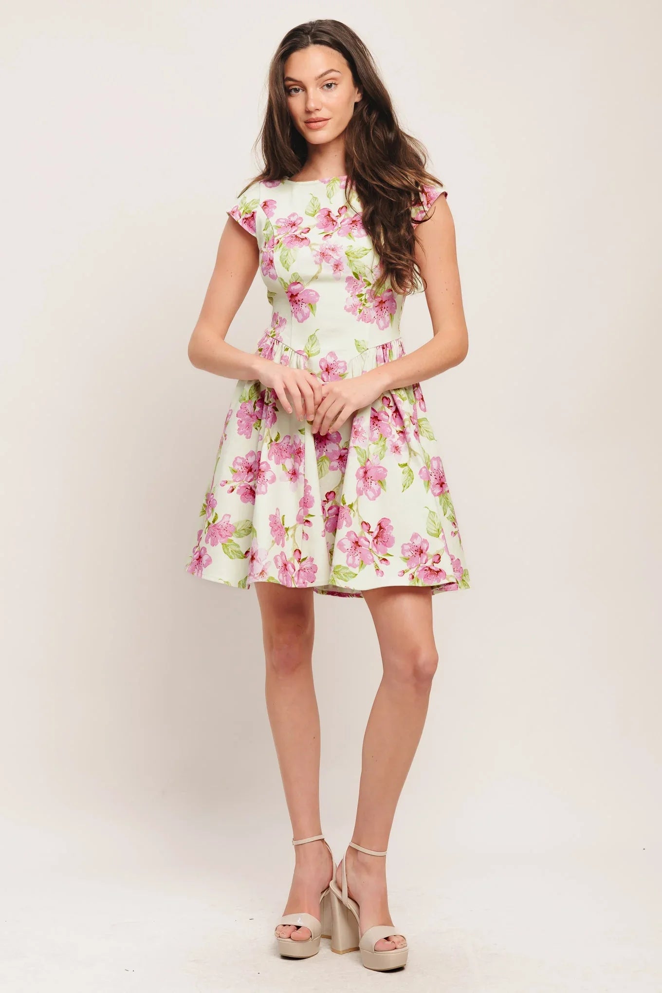 BLOSSOM BABE PINK MINI DRESS