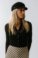 Vernon Sheer Button Up in Black