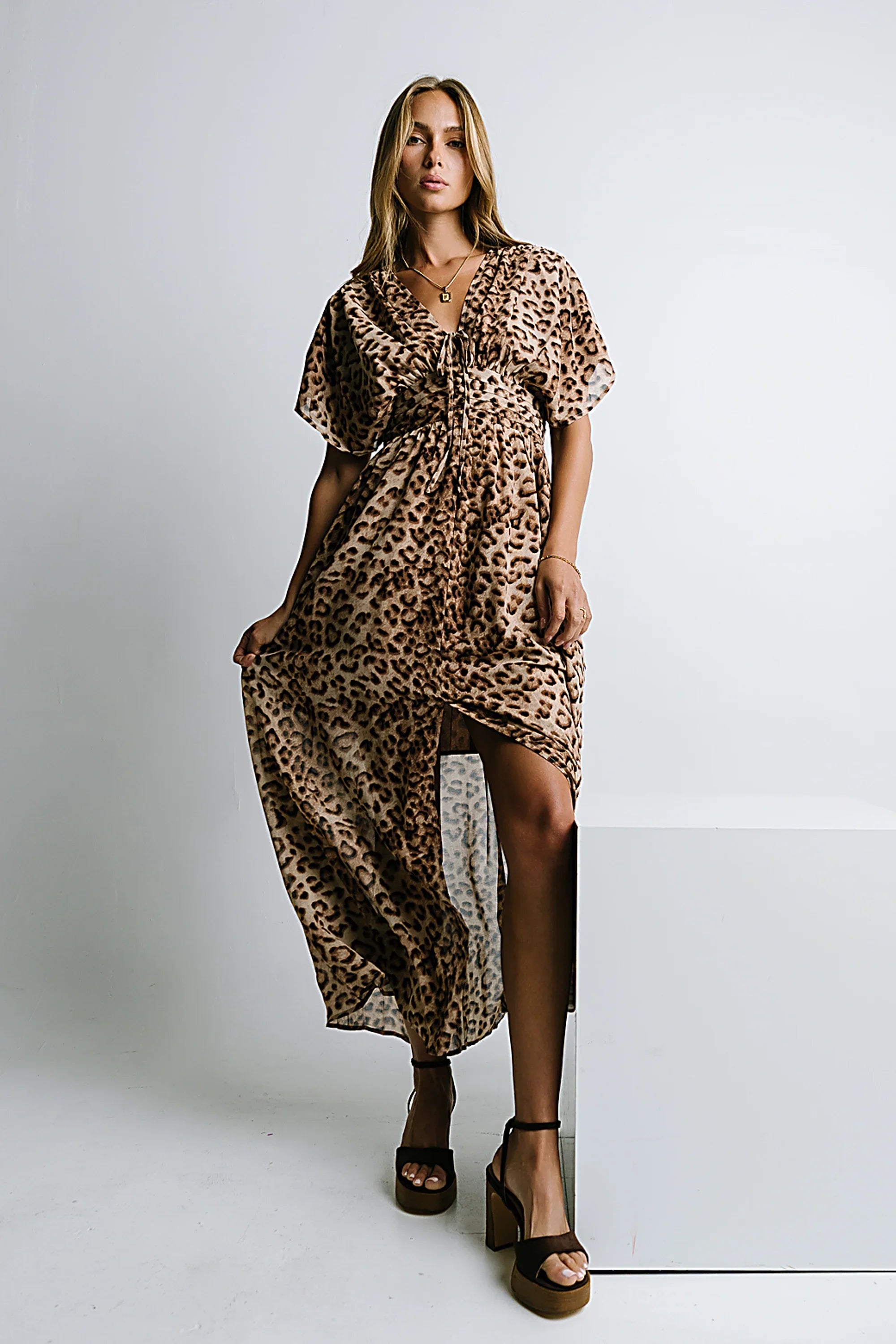 Wrenna Leopard Maxi Dress