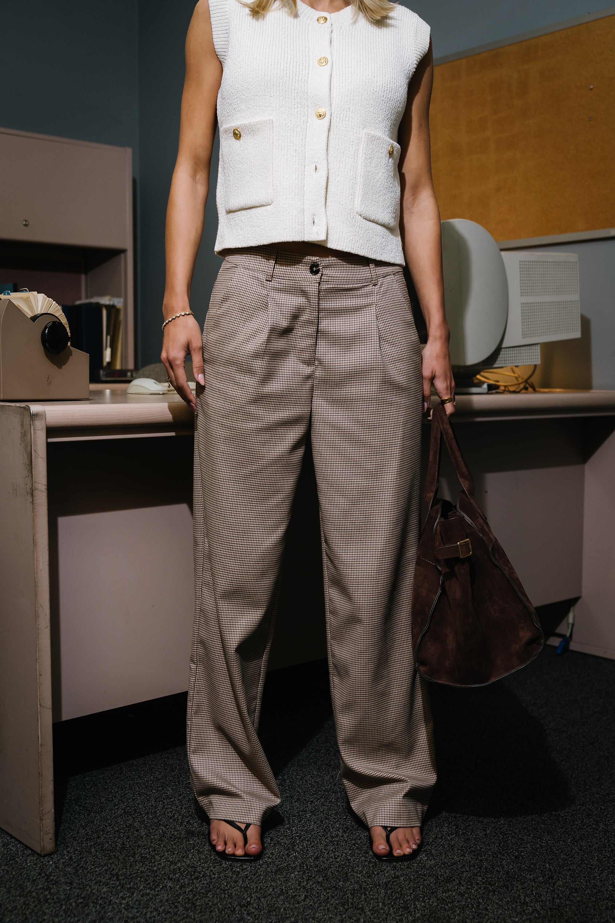 Marcie Houndstooth Pants