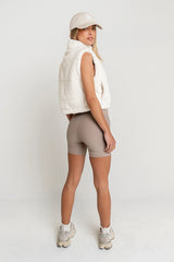 Ginny Fur Vest in Ivory