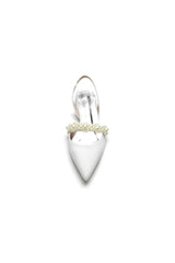 Pearl Strap Slingback Sequin Pointed Toe Flats