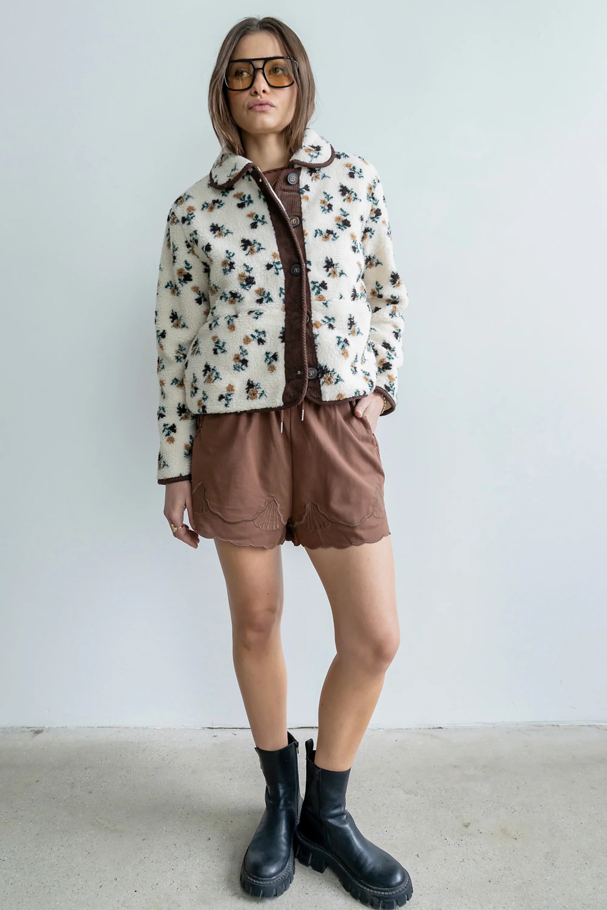Kinsley Floral Sherpa Jacket