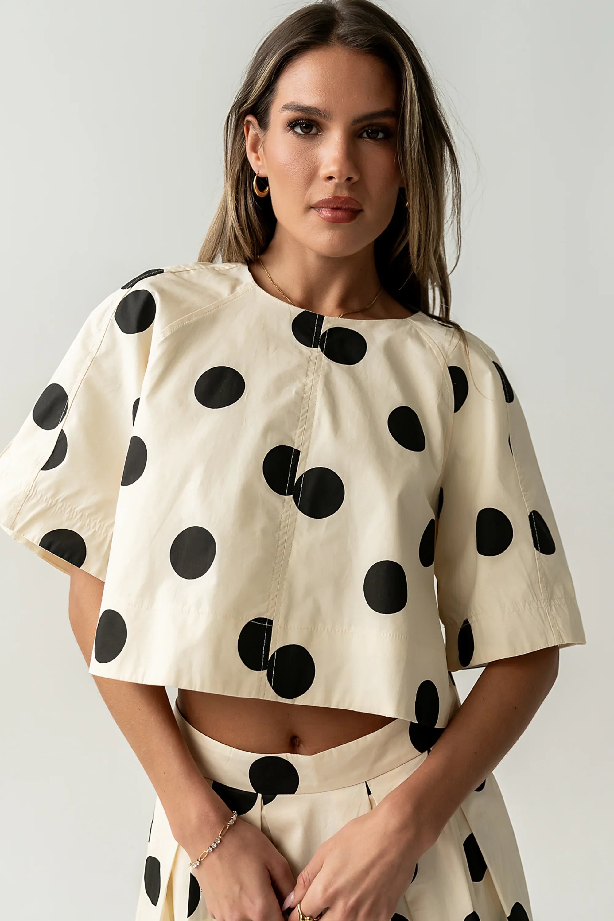 Jacklynn Polka Dot Blouse