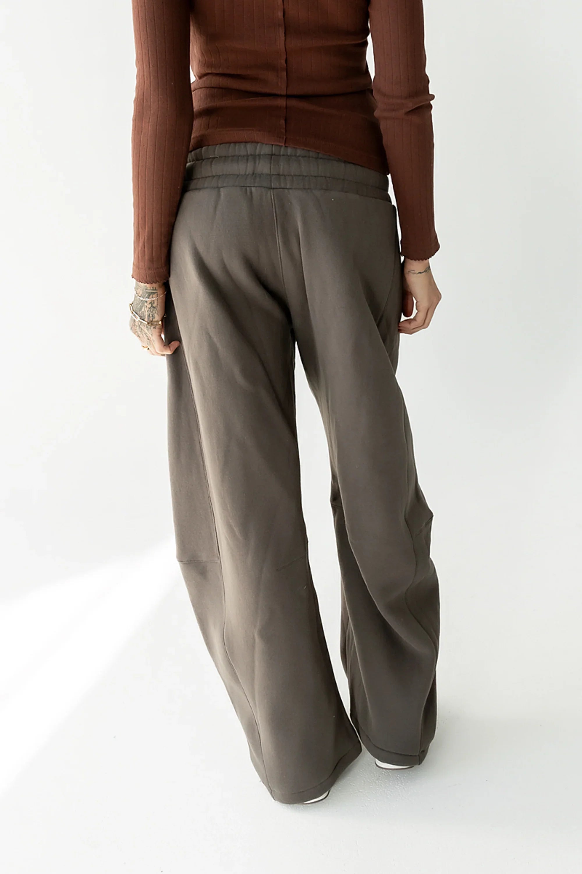 Maribel Barrel Sweatpants in Charcoal FINAL SALE