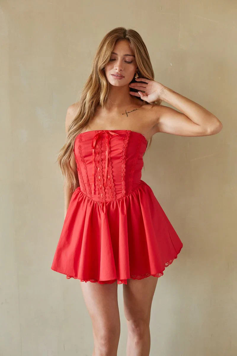 Sabrina Strapless Corset Mini Dress
