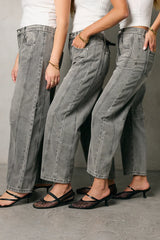 Lisette Barrel Jean in Grey FINAL SALE