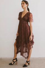 Francine Embroidered Mesh Dress FINAL SALE